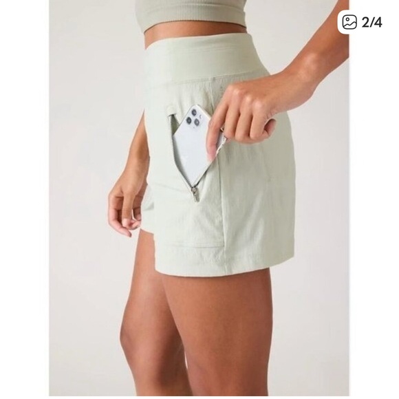 Athleta Trekkie North Shorts Celadon - Picture 2 of 7